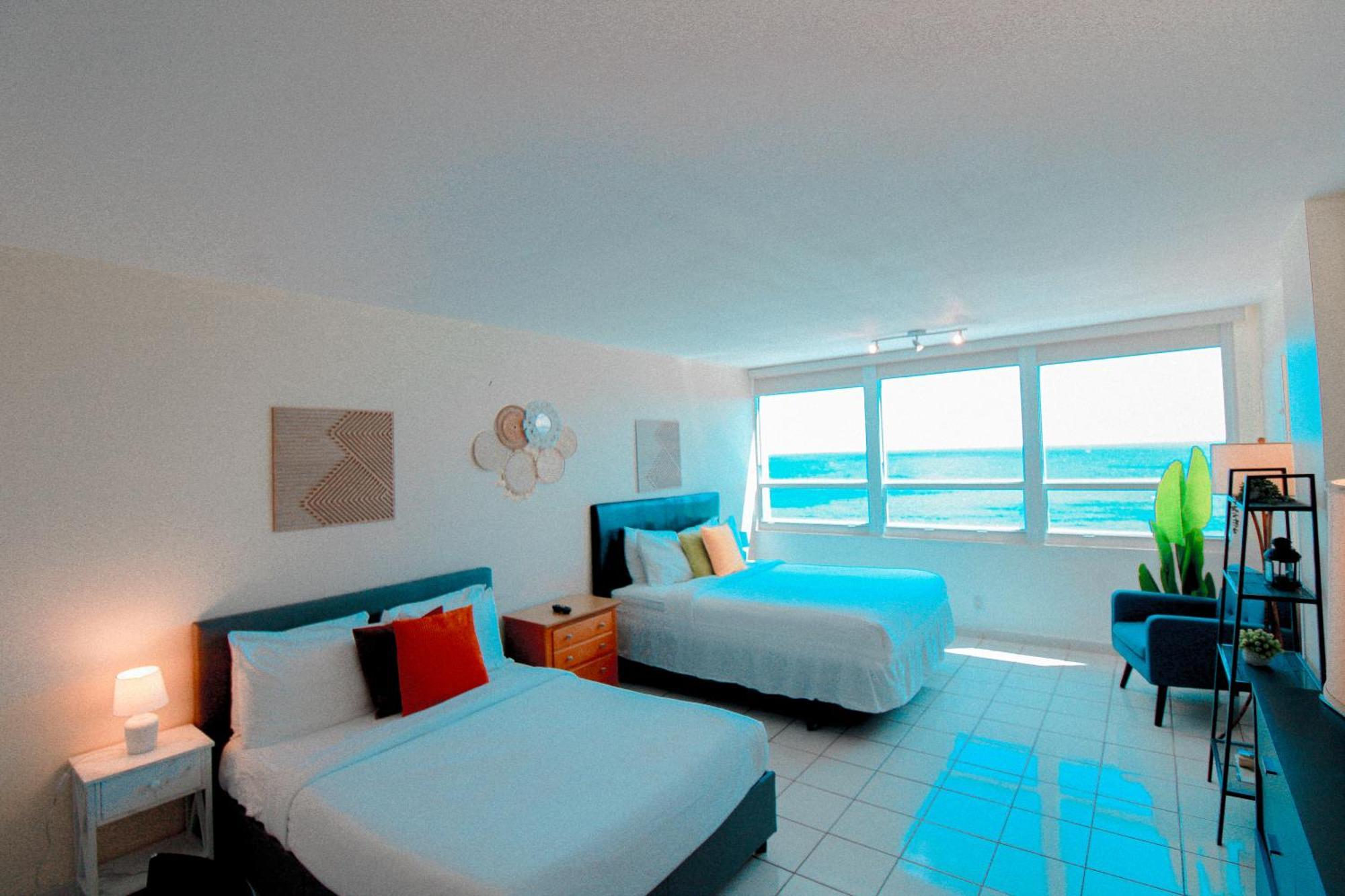 Castle 1733 Ocean View Studio With Direct Beach Access, Pool, Tennis & Free Parking Miami Beach Bagian luar foto